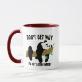 レイジーソフポテトパおもしろいンダウェイトロスミーム マグカップ (左)