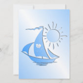 レイジーデイセーリングシアターブライダルシャワー招待 招待状 (裏面)