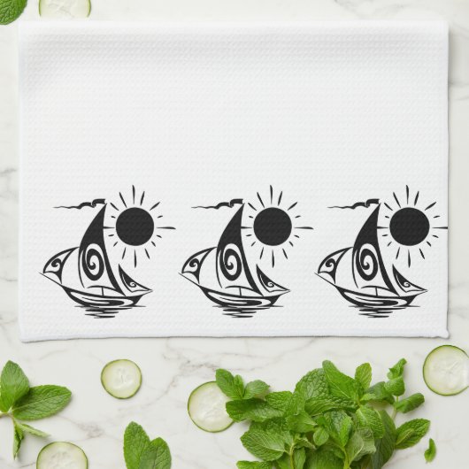 レイジーデイセーリング キッチンタオル (折り畳み)