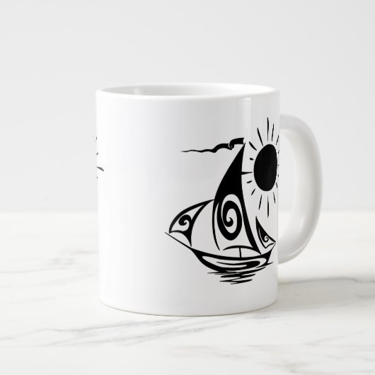 レイジーデイセーリング ジャンボコーヒーマグカップ (正面右)