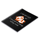 レイジーパンダおもしろい ノートブック (左側)