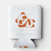 レイジーパンダおもしろい 缶クーラー (裏面)