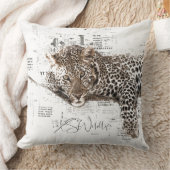 レイジーヒョウ装飾用クッション クッション (ブランケット)