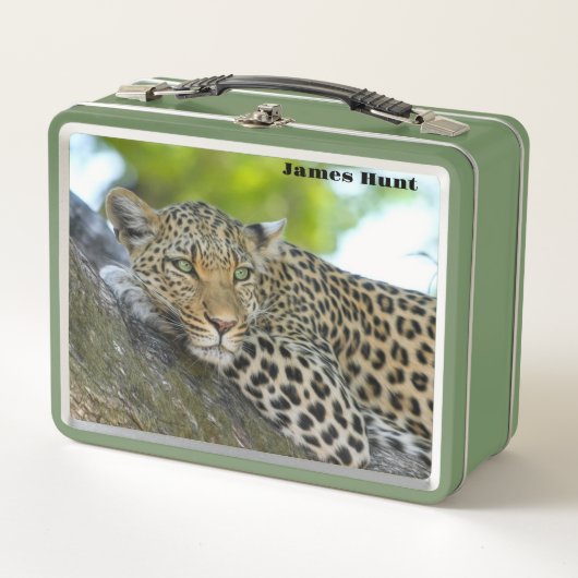 レイジーヒョウ メタルランチボックス (正面)