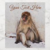 レイジーモンキー ワインラベル (シングルラベル)