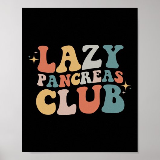 レイジー膵臓クラブレトロ糖尿病認識度デイ ポスター (正面)