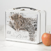 レイジー·レオパード·ランチ·ボックス メタルランチボックス (インサイチュ)