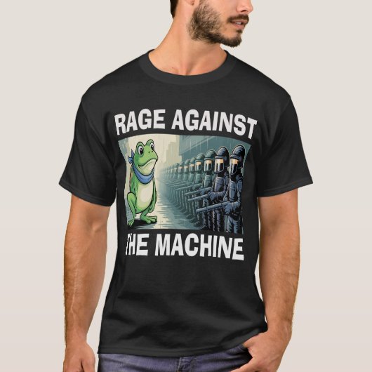 レイジ・アゲインスト・ザ・マシーン ポートランド カエル 抗議 Tシャツ (正面)