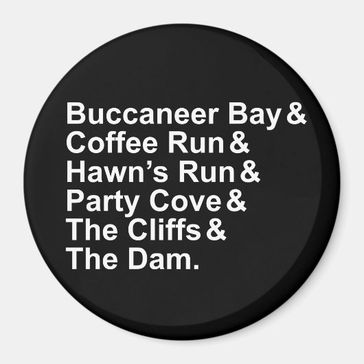 レイスタウンレイクハングアウトマグネット マグネット (正面)