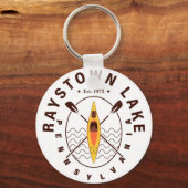 レイスタウンレイクペンシルバニアカヤック魚釣り キーホルダー (正面)