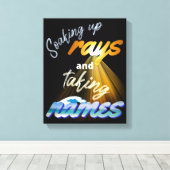 レイズと名前を付ける夏期 キャンバスプリント (インサイチュ (ウッドフロア))