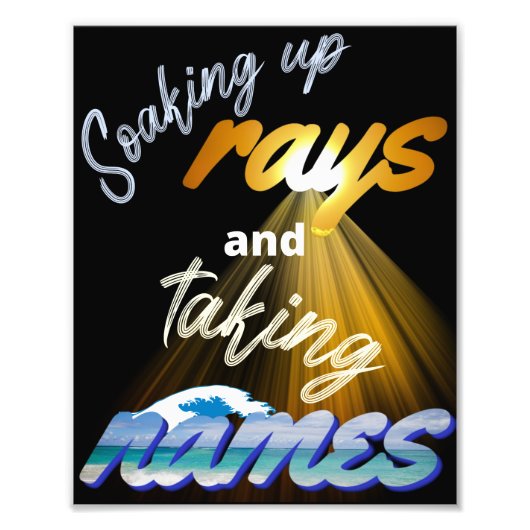 レイズと名前を付ける夏期 フォトプリント            (正面)