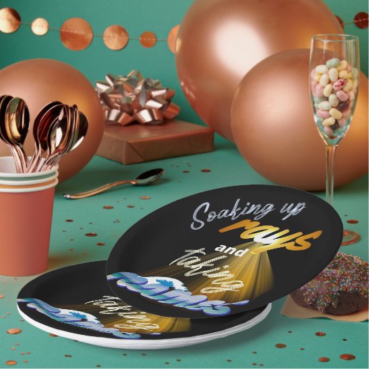 レイズと名前を付ける夏期 ペーパープレート (複数)