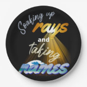 レイズと名前を付ける夏期 ペーパープレート (正面)