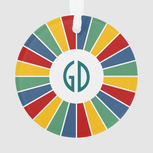 レイズボタンI +写真、文字、モノグラム オーナメント (裏面)