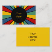 レイズボタンI +写真、文字、モノグラム 名刺 (正面/裏面)