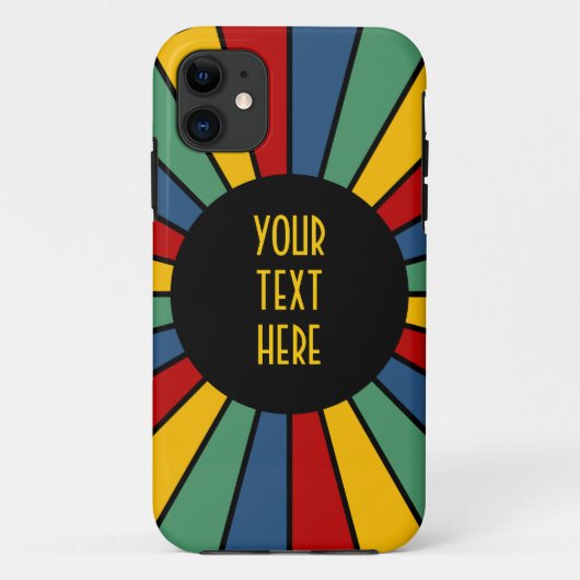 レイズボタンI +写真、文字、モノグラム Case-Mate iPhoneケース (裏面)