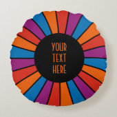 レイズ・ボタンXX +写真、文字、モノグラム ラウンドクッション (正面)