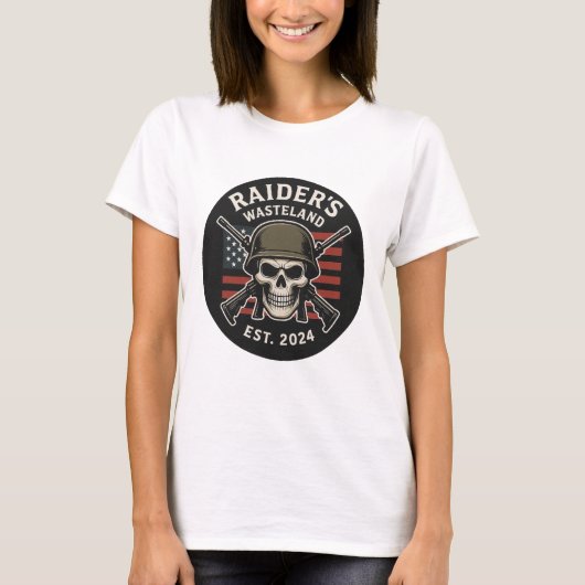 レイダーの荒廃地公式ロゴ 女性用Tシャツ Tシャツ (正面)