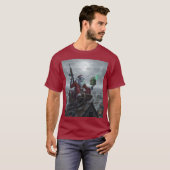 レイダーの荒廃地帯スケルトンサンタシャツ Tシャツ (正面フル)
