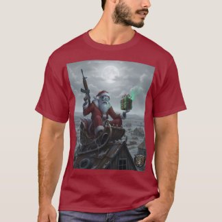 レイダーの荒廃地帯スケルトンサンタシャツ Tシャツ