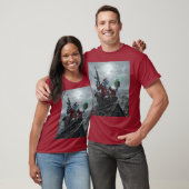 レイダーの荒廃地帯スケルトンサンタシャツ Tシャツ (ユニセックス)
