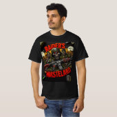 レイダーの荒廃地帯ゾンビスケルトンTシャツ Tシャツ (正面フル)