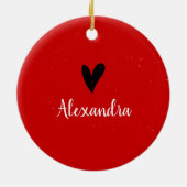 レイダーレッドアンドブラックホームスイートホームテキサス州 セラミックオーナメント (裏面)