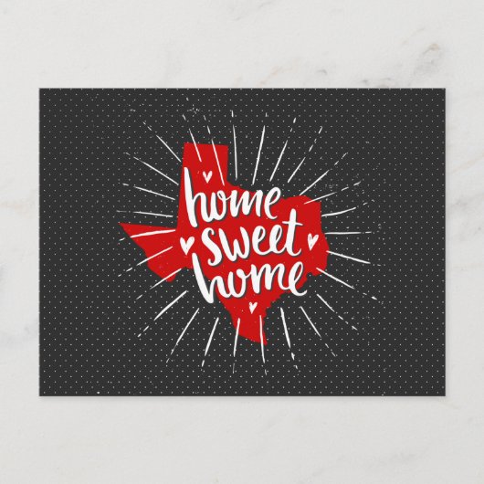 レイダーレッド&ブラックホームスイートホーム – テキサス州 ポストカード (正面)