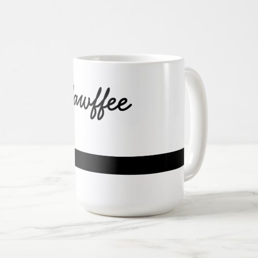 レイチェルのためのCawffee コーヒーマグカップ (正面右)