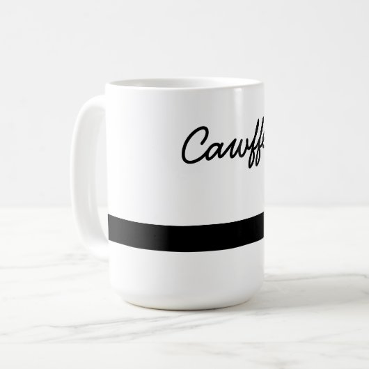 レイチェルのためのCawffee コーヒーマグカップ (正面左)