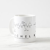レイチェルのペプチッド名前のマグ コーヒーマグカップ (正面左)
