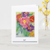 レイチェルの《植物》百日草 カード (黄色い花)