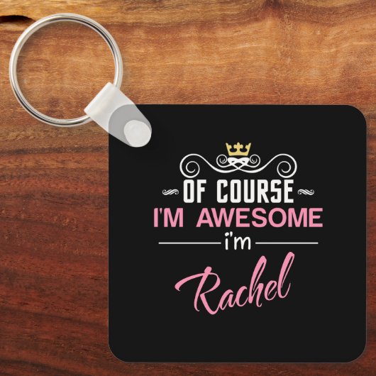 レイチェルもちろん私の名素晴らし前 キーホルダー (正面)