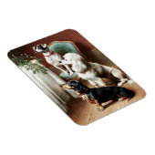 レイチェルト – クリスマス絵を描の御馳走 マグネット (右側)