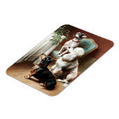 レイチェルト – クリスマス絵を描の御馳走 マグネット (左側)