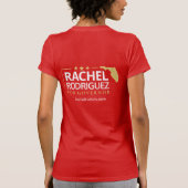 レイチェル知事選TシャツF Tシャツ (裏面)