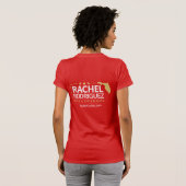 レイチェル知事選TシャツF Tシャツ (裏面フル)