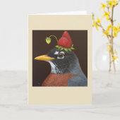 レイチェル・ザ・アメリカン・ロビン・カード カード (黄色い花)