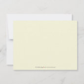 :: レイチェル:: チャーミングなプラムダマスク織4.25x5.5の"応答 出欠カード (裏面)