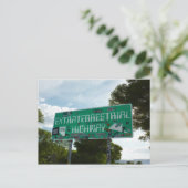 レイチェル・ネバダの地球外高速道路標識 ポストカード (スタンド正面)