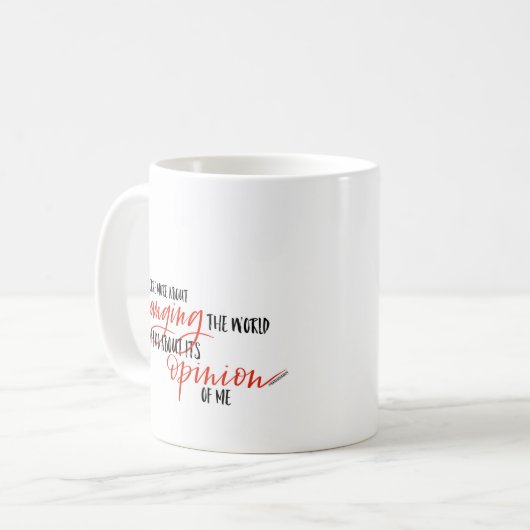 レイチェルHollisの引用文のマグ コーヒーマグカップ (正面左)