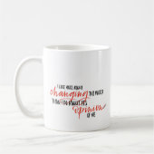 レイチェルHollisの引用文のマグ コーヒーマグカップ (左)