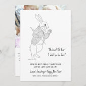 レイテおもしろいートフォトハッピーニューイヤーホリデーカード シーズンカード (正面/裏面)