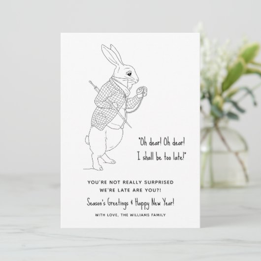 レイテおもしろいートフォトハッピーニューイヤーホリデーカード シーズンカード (スタンド正面)