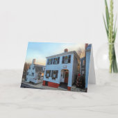 レイデンストリートのクリスマス プリマス MA サンキューカード (正面)