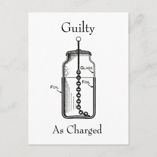 レイデン・ジャーの有罪 ポストカード (正面)