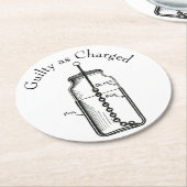 レイデン・ジャーの有罪 ラウンドペーパーコースター (アングル)