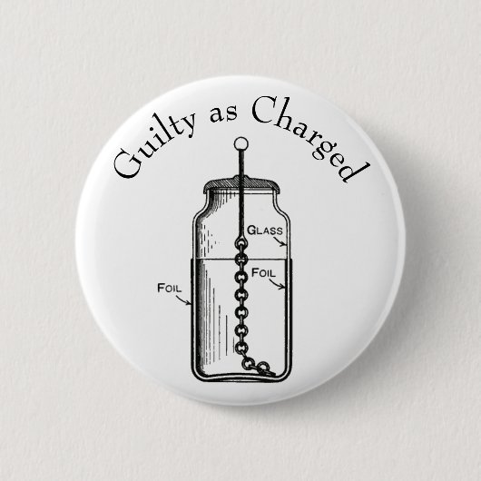 レイデン・ジャーの有罪 缶バッジ (正面)