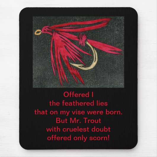 「レイトイビス」の水揚げ詩「残虐なマス」 マウスパッド (正面)